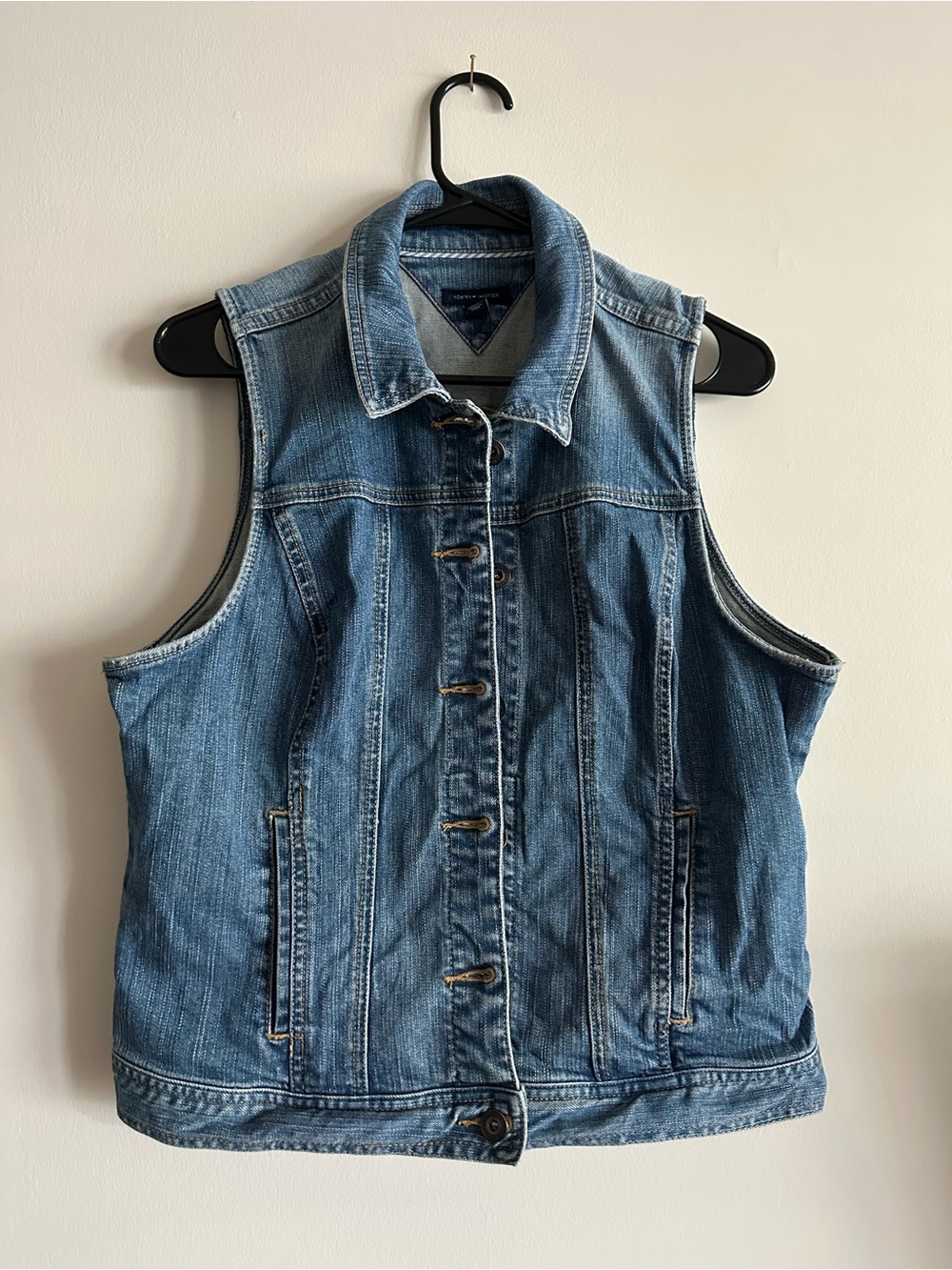 Tommy Hilfiger Blue Denim Sleeveless Vest